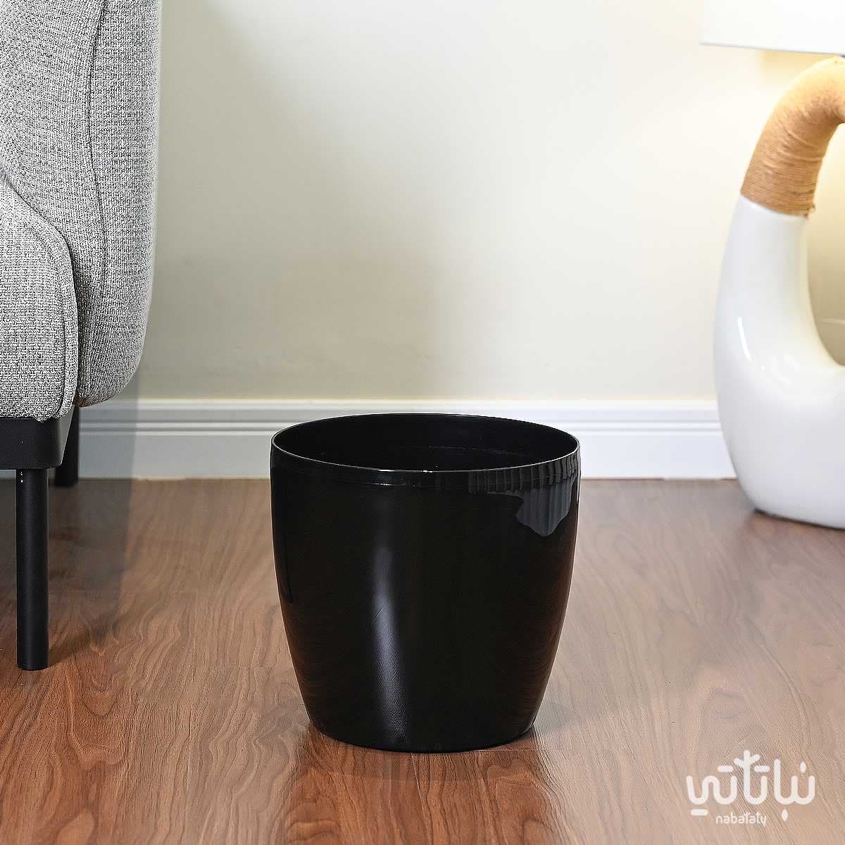 Self-watering pot 28 cm black 1