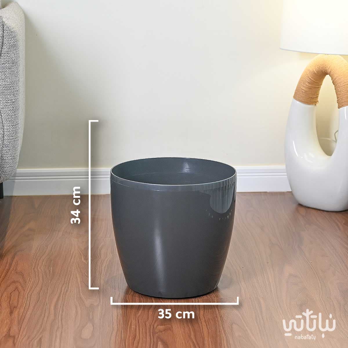 Self watering pot 35 cm gray 3