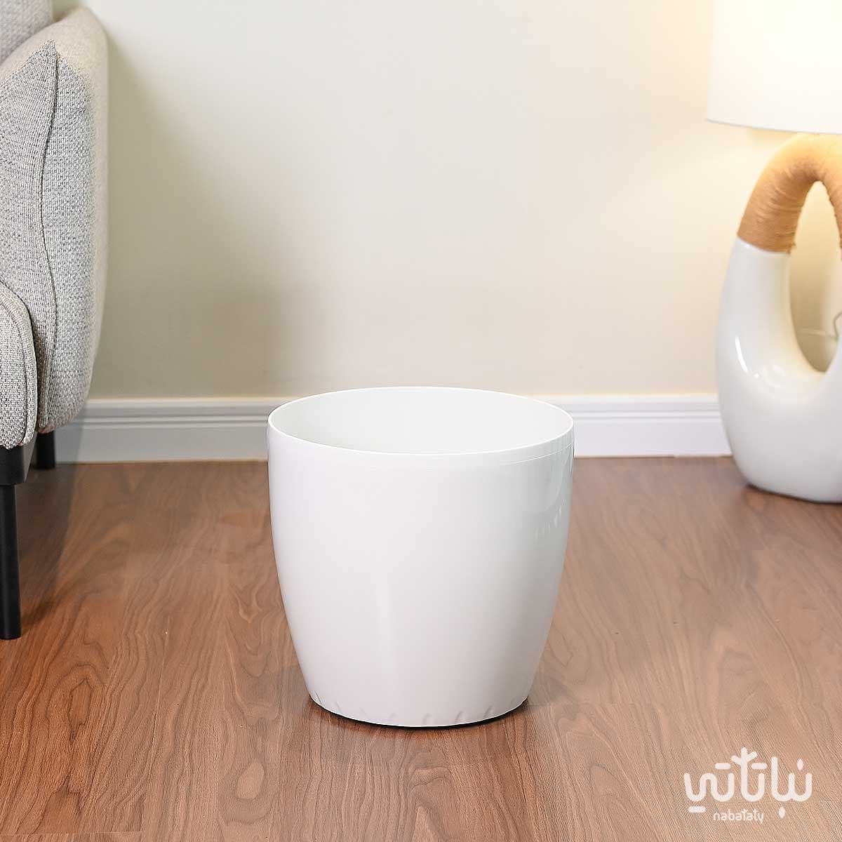 Self-watering pot 35 cm white