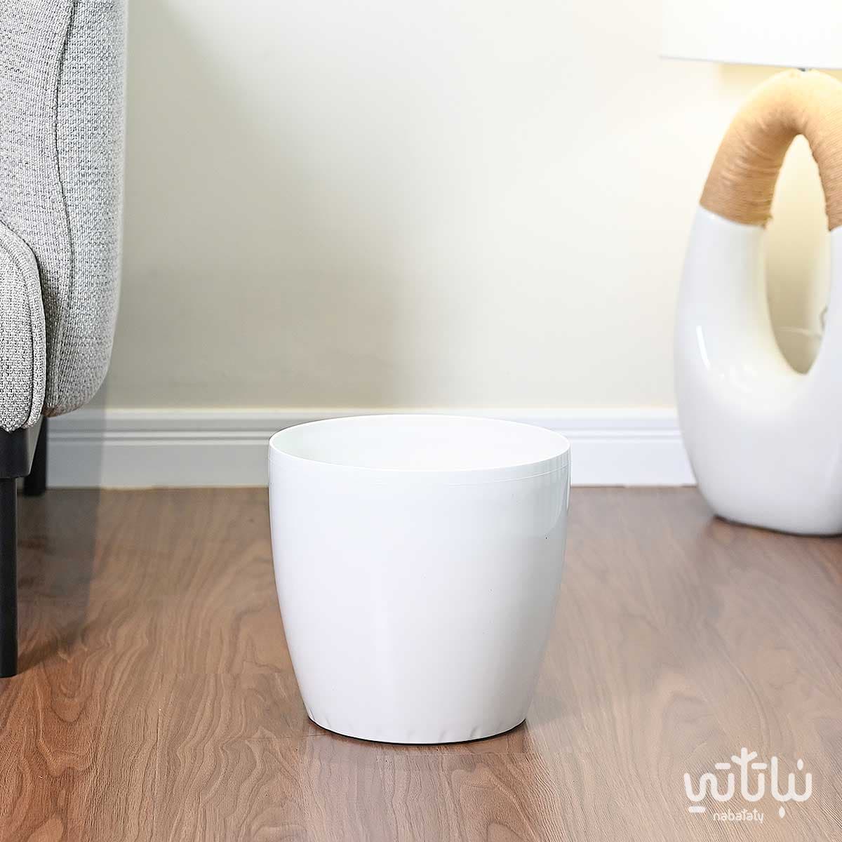 Self-watering pot 28 cm white 1