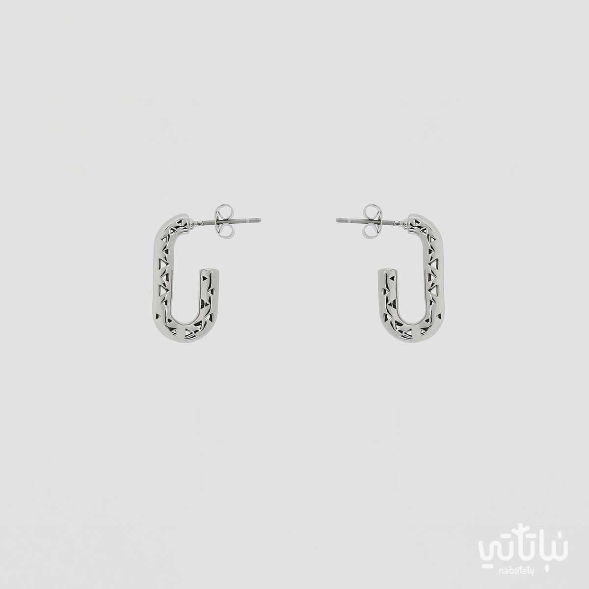 اقراط الطراز السلماني فضي