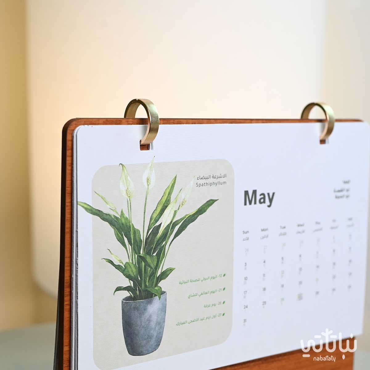تقويم نباتاتي 2026 خشبي 5